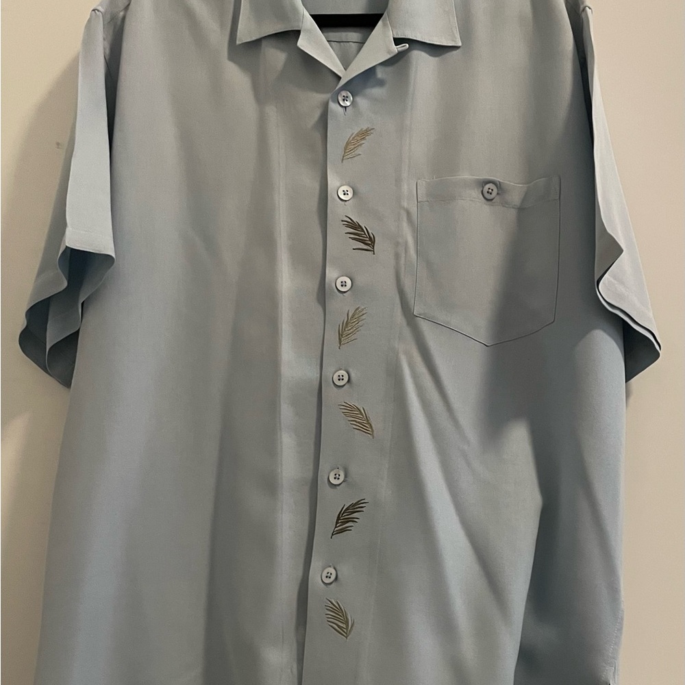 Tori Richard Blue Casual Button Down Shirt